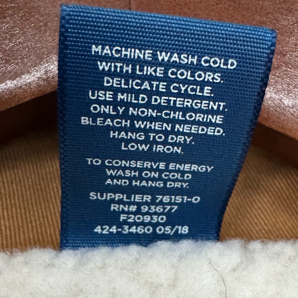 Arizona Jean Co kids’ fleece lined barn coat. Size: 4/5. - Picture 7 of 10